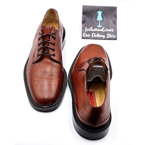 Cole Haan Mens Country Brown Leather Oxford Dress Shoes Sz 9D Made In Italy 2234 main image 16
